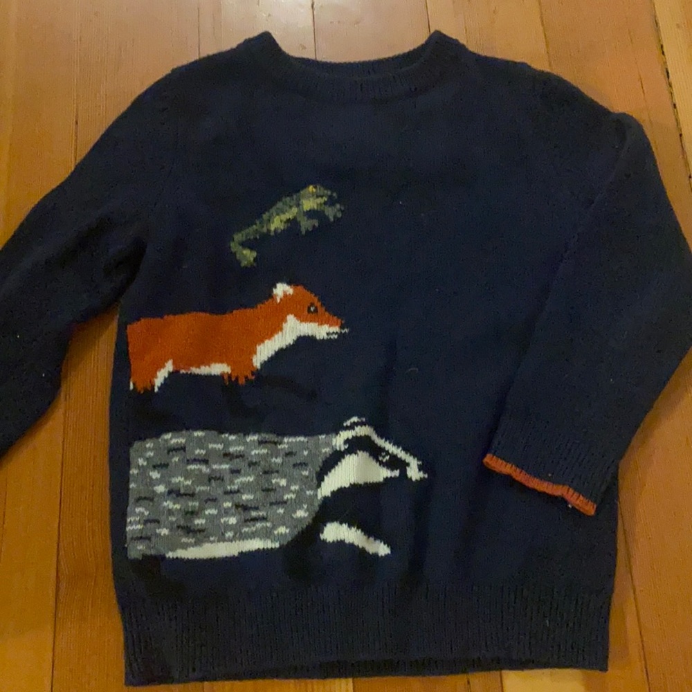 Kids Mini Boden animal sweater